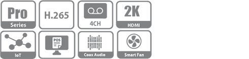 DH XVR7104HE 4KL X